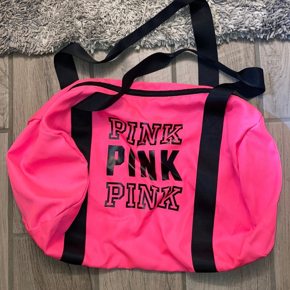 Single pocket small Pink duffel bag